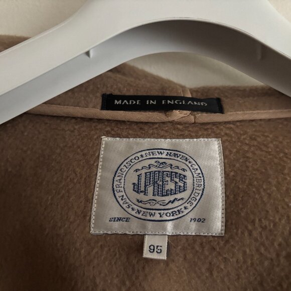 J. Press x Gloverall Duffle Coat Mi England Tan Beige Wool Overcoat - 38/ Medium - Picture 4 of 15